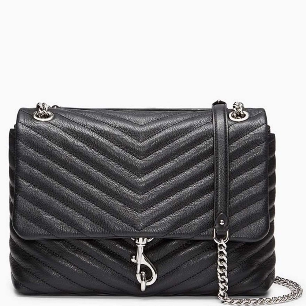 Rebecca Minkoff Edie Flap Shoulder Bag Black